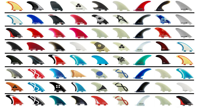 Sabias que as pranchas de surf podem ter várias quilhas?