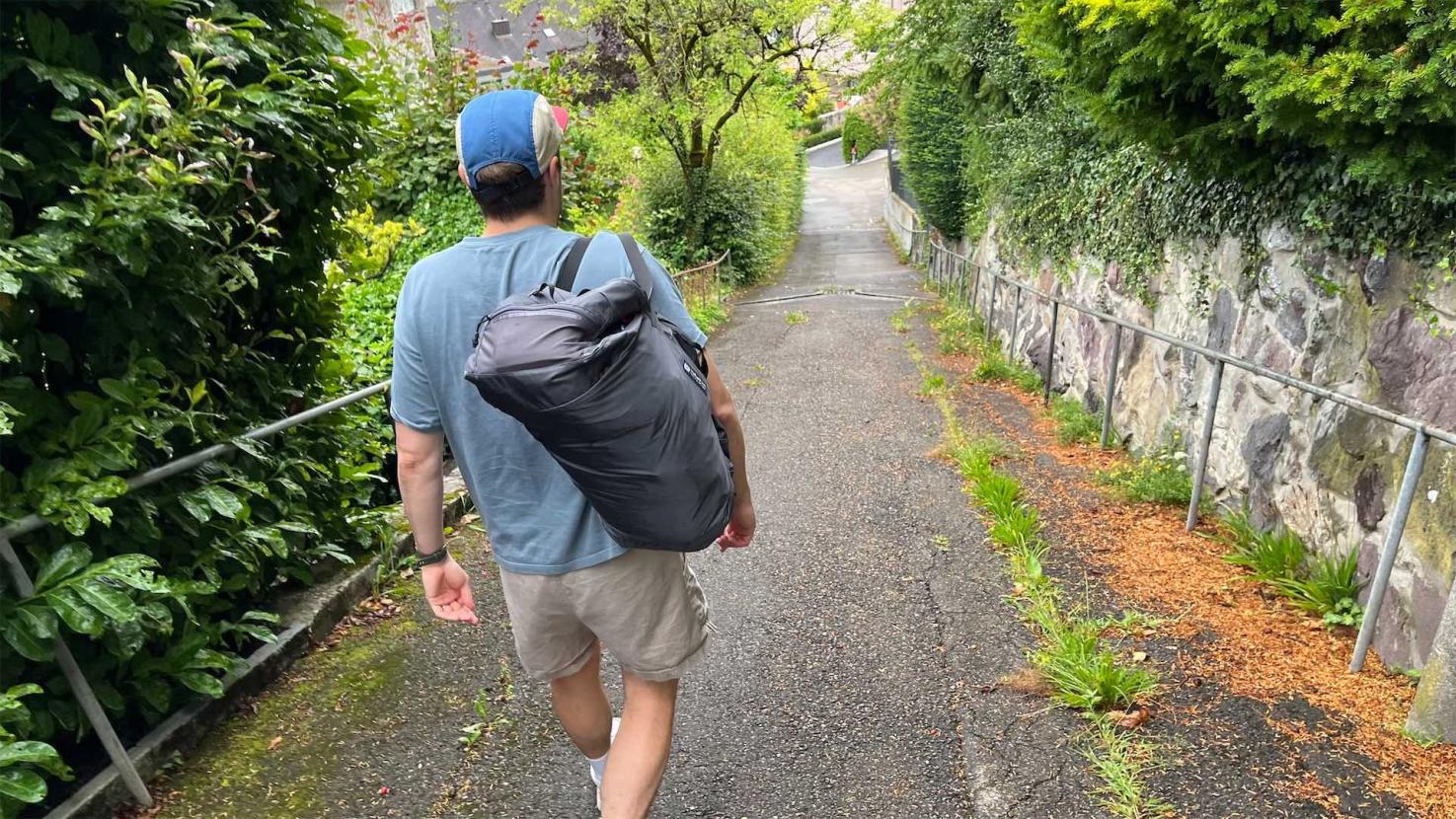 Gossamer Gear Vanish Duffel packed flat for storage
