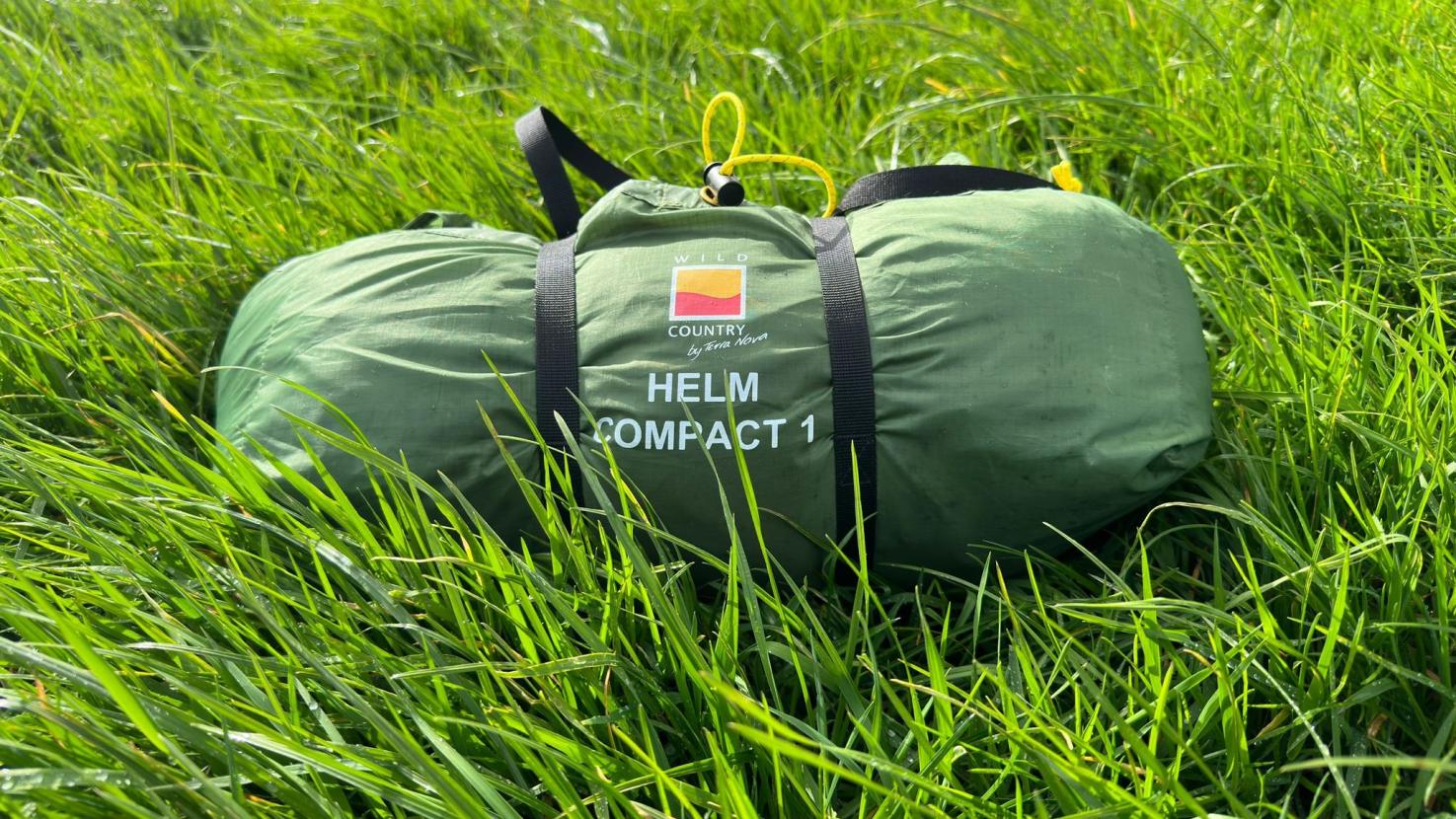 Wild Country Helm 1 Compact tent in the field during testing