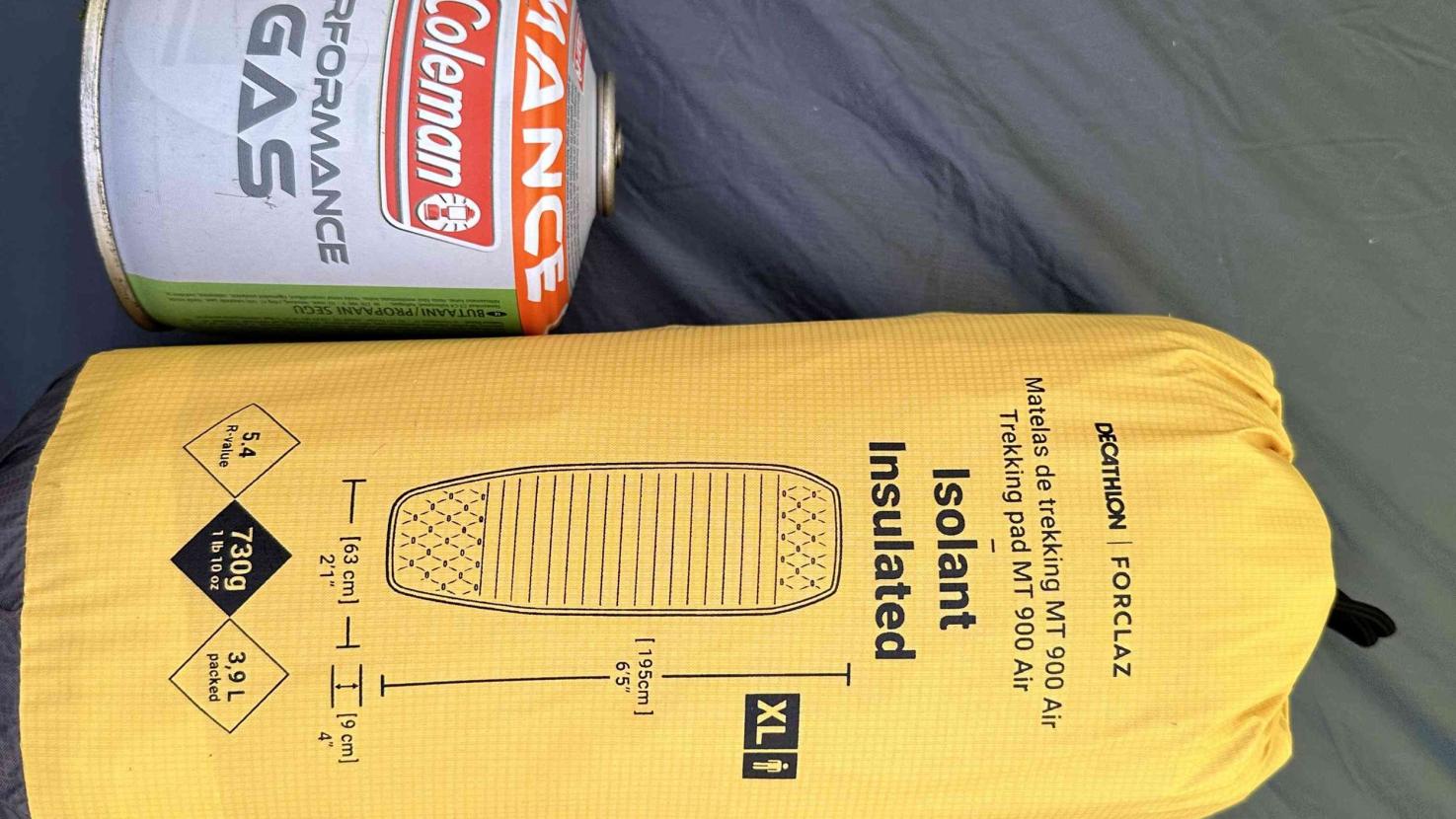 Simond MT900 sleeping pad in use on a UK wild camp