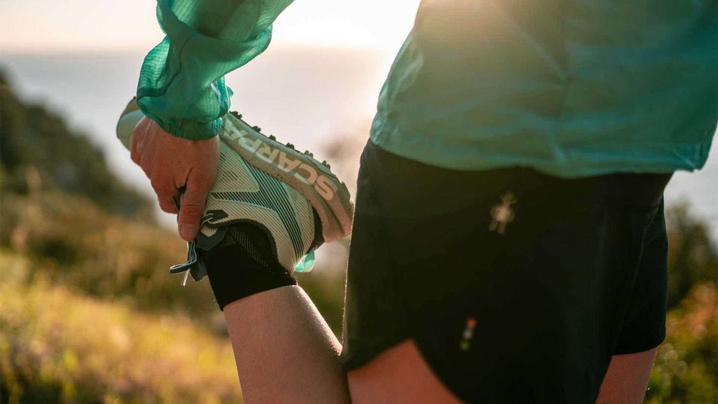 Scarpa Spin Planet trail running shoes on UK hills