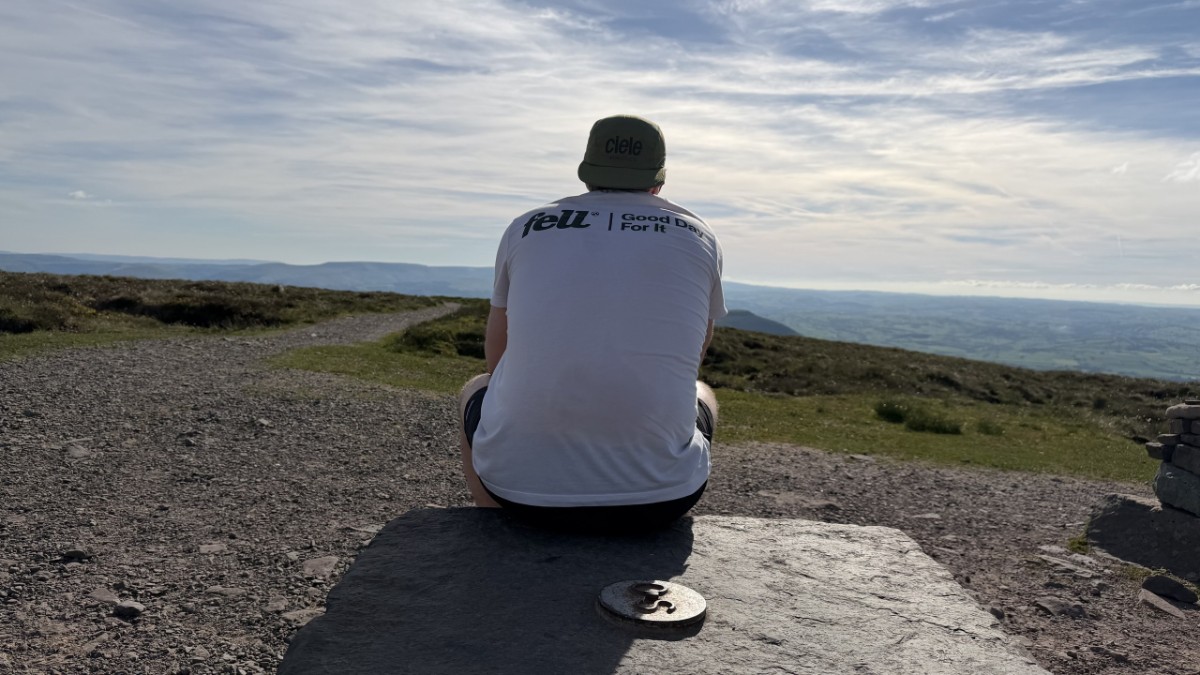 Fell The Original Tee Good Day For It back print on the summit
