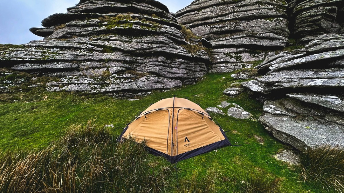 Nortent Vern 1 PC pitched at sunset in the UK hills